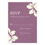 PLUM & LIME  DAMASK | WEDDING RSVP CUSTOM INVITE