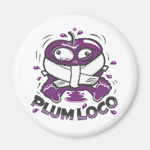 Plum Loco Design Refrigerator Magnets