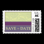 Plum Love Wedding Save the Date Postage