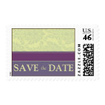 Plum Love Wedding Save the Date Postage postage