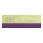 Plum Love Wedding Website Card Business Card