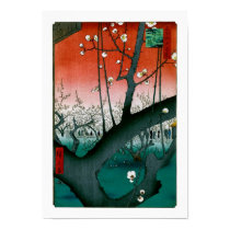 Plum Orchard, Kameido, Utagawa Hiroshige posters