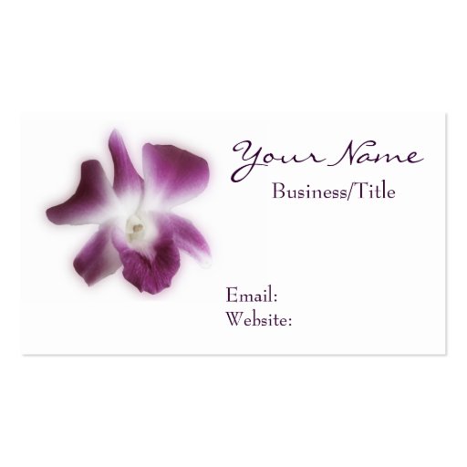 Plum Orchid Business Card