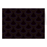 Plum Peacock Drops Greeting Card