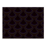Plum Peacock Drops Post Card