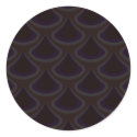Plum Peacock Drops stickers