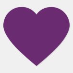 Plum Purple Heart Sticker