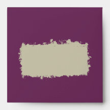 Plum Square Invitation Envelope