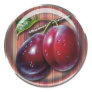 Plum Round Sticker
