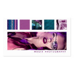 Plum & Teal Boxes Photo Business Card