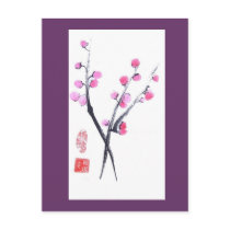 Plum Tree Twig Postcard
