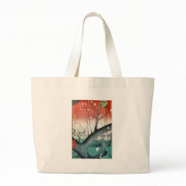 Plum - Vintage Japanese Print Tees and Gifts Tote Bag