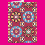 Plum With Colored Circles Greeting Card