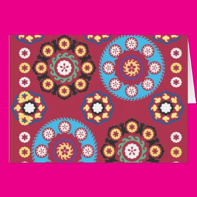 Plum With Colored Circles Cards Zazzle_card