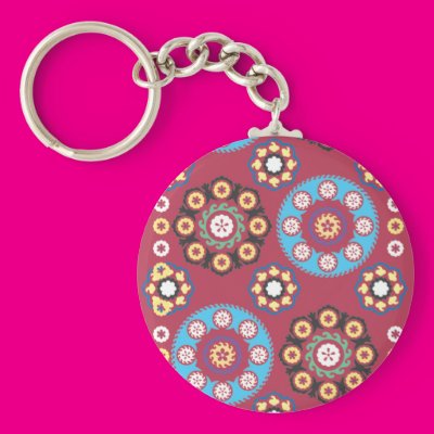 Plum With Colored Circles Keychains Zazzle_keychain Plum With Colored Circles Keychains Zazzle_keychain