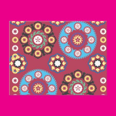 Plum With Colored Circles Post Cards Zazzle_postcard Plum With Colored Circles Post Cards Zazzle_postcard