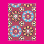 Plum With Colored Circles Postcard