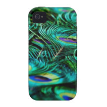 Plumas del pavo real iPhone 4 carcasa