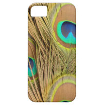 Plumas del pavo real iPhone 5 funda