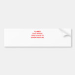plumber bumper stickers