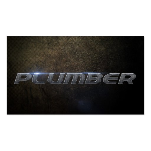 Plumber Business card (front side)