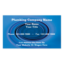 Plumber Business Cards