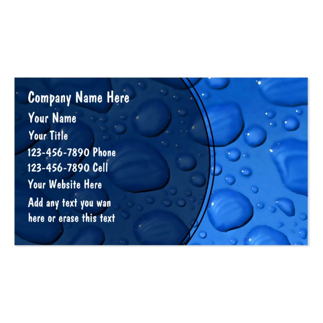 Plumber business cards