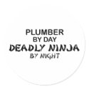 Plumber Deadly Ninja by Night stickers