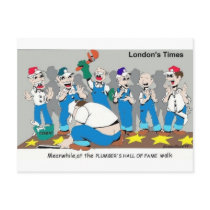 Plumber Hall Of Fame Funny Gifts Tees Collectibles postcards