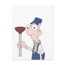 plumber postcard