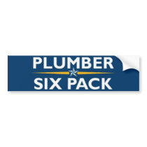 Plumber-Six Pack bumper stickers