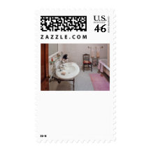 Plumber - The Bathroom Postage Stamp
