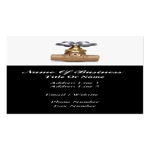 Plumbers Business Card