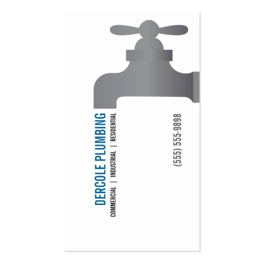 Plumbers Faucet Business Card