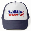 Plumbers for Obama 2008 hats