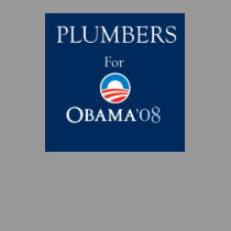 plumbers   for obama t-shirts