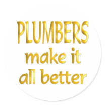 Plumbers stickers