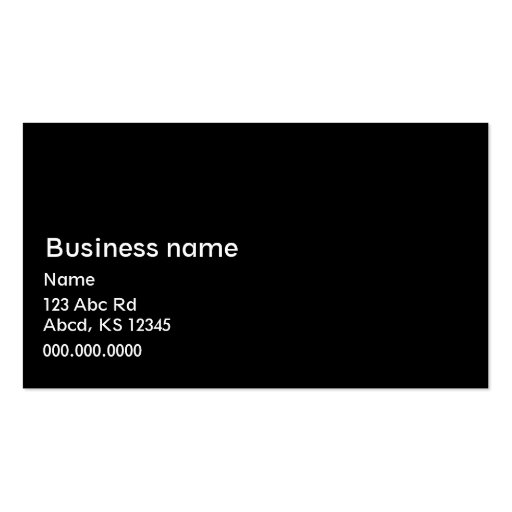 Plumbing business card royal blue and black (back side)