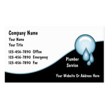Plumbing Business Cards