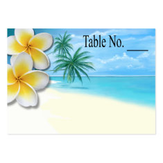 Plumeria Beach Tropical Hawaii placecard Business Cards