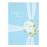 Plumeria Bouquet Beach Bridal Shower Invitation invitations