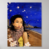Plumeria Breeze on Waikiki posters