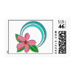 Plumeria Circle Postage Stamps