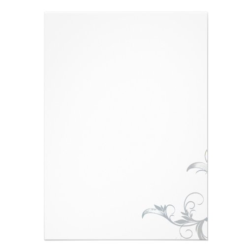 Plumeria Flourish Custom Wedding Invitation
