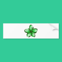 Plumeria Flower Hawaii Style bumper stickers