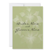 Plumeria Flowers Wedding Invitation