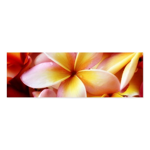 Plumeria Frangipani Hawaii Flower Customized Blank Business Card