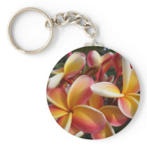 plumeria keychain