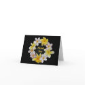 Plumeria Note Card Flower Ring Thank, You or Blank