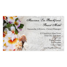 Plumeria Orchid Lei Business Cards